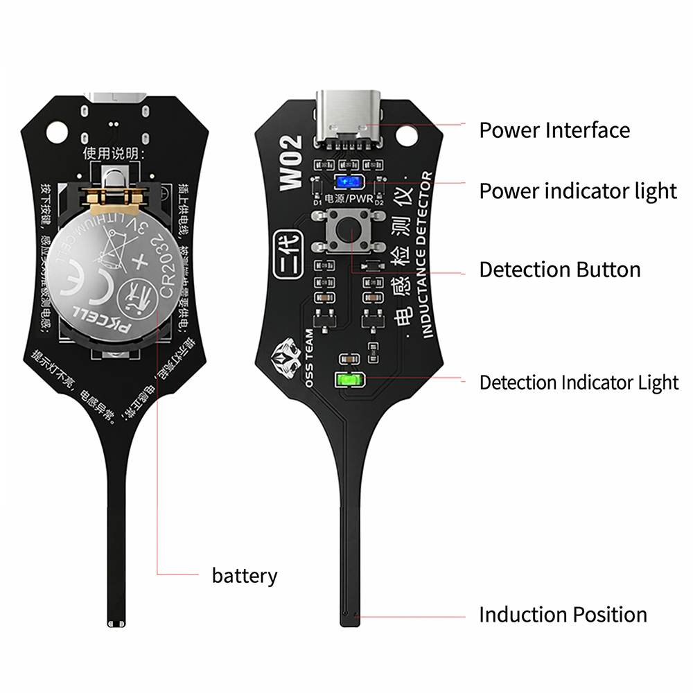 DC 5V Inductantie Tester Moede - Co Detector Plug recensie en prijs
