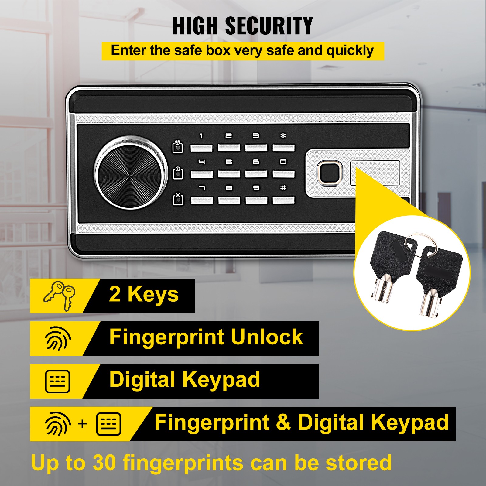 Kluisslot Beveiliging 2,1 kubi - Lockbox Key Secure recensie en prijs